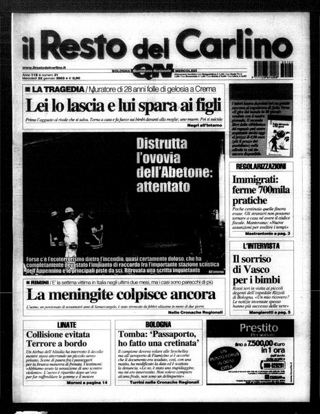 Il Resto del Carlino : giornale dell'Emilia